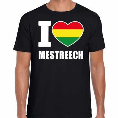 Carnaval i love mestreech t shirt zwart heren