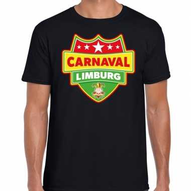 Carnaval verkleed t shirt limburg zwart heren