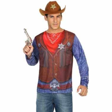 Carnavalskleding sheriff shirt