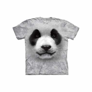 Dieren shirts panda zwart wit kids