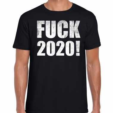 Fuck 2020 protest t shirt zwart heren