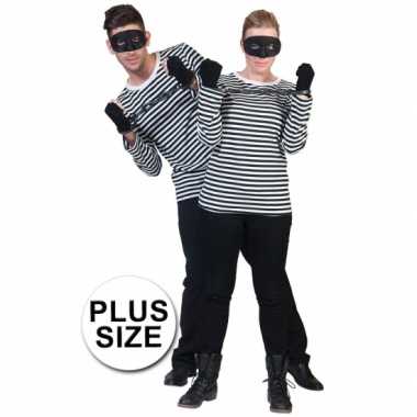 Grote maat verkleedkleding boevenshirt