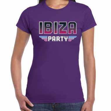 Ibiza party 70s/80s/90s feest shirt disco thema dames