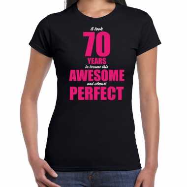 It took 70 years to become this awesome verjaardag cadeau t shirt zwart dames