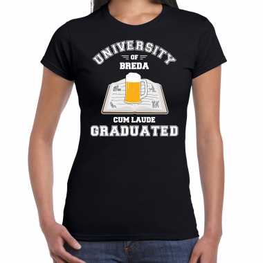 Studenten carnaval t shirt zwart university of breda dames
