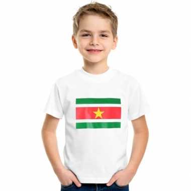 Suriname vlaggen t-shirts kinderen