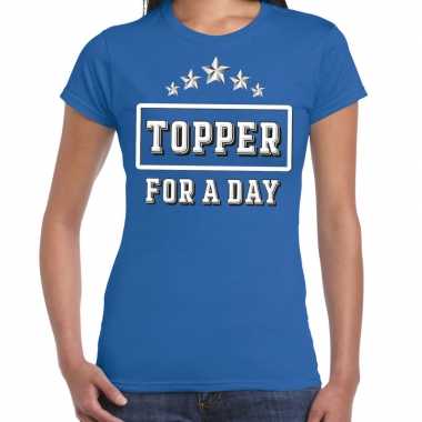 Topper for a day concert t shirt toppers blauw dames