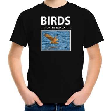 Zeearenden t shirt dieren foto birds of the world zwart kinderen