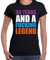 30 year legend 30 jaar legende cadeau t-shirt zwart dames