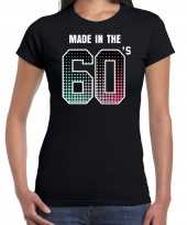 60s party shirt made the 60s zwart dames