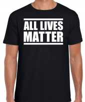 All lives matter demonstratie protest t-shirt zwart heren