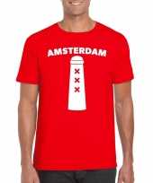 Amsterdammertje shirt rood heren