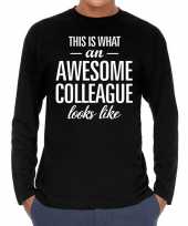 Awesome colleague collega cadeau t-shirt long sleeves heren