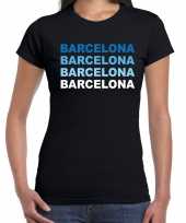 Barcelona spanje t-shirt zwart dames