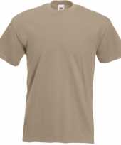 Beige t shirts korte mouwen heren