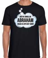 Ben ik eindelijk abraham verjaardag cadeau t-shirt shirt zwart heren