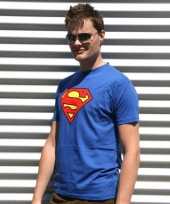 Blauwe superman t shirts
