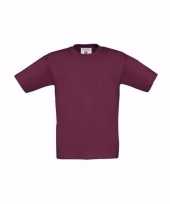 Bordeaux rood t shirt kinderen