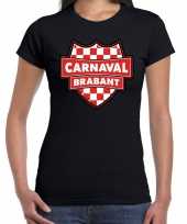 Carnaval verkleed t-shirt brabant zwart voor dames