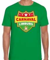 Carnaval verkleed t-shirt limburg groen heren