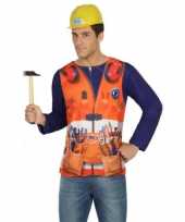 Carnavalskleding bouwvakker shirt