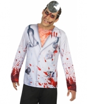 Carnavalskleding horror dokter shirt
