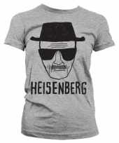 Dames t-shirt heisenberg sketch grijs