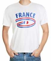 Frankrijk vlaggen t-shirts heren
