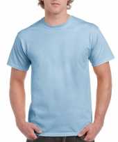Goedkope gekleurde shirts licht blauw volwassenen