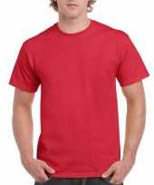 Goedkope gekleurde shirts rood volwassenen
