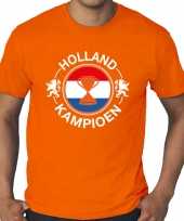 Grote maten oranje t-shirt holland nederland supporter holland kampioen beker ek wk heren