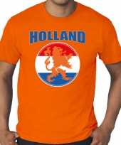 Grote maten oranje t-shirt holland nederland supporter holland oranje leeuw ek wk heren