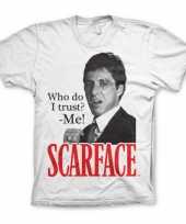 Heren t-shirt scarface who do i trust