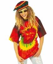 Hippie t-shirt gekleurd