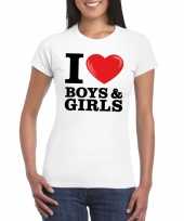 I love boys girls t-shirt wit dames