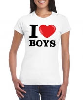 I love boys t-shirt wit dames