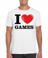 I love games t-shirt wit heren