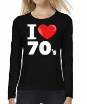 I love shirts dames zwart 70s bedrukking 10162127