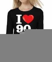 I love shirts dames zwart 90s bedrukking 10162147