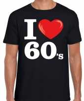 I love shirts heren zwart 60s bedrukking