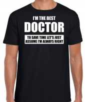 I m the best doctor t-shirt zwart heren beste dokter cadeau