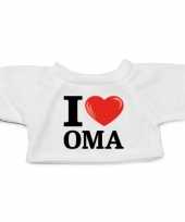 Knuffel kleding i love oma t shirt wit m clothies knuffels