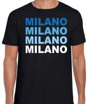 Milano milaan t-shirt zwart heren