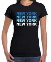 New york usa t-shirt zwart dames