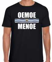 Oemoe menoe vlag zeeland t-shirts zeeuws dialect zwart heren