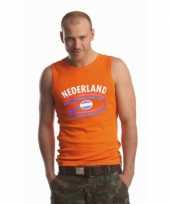 Oranje heren shirtje nederlandse print