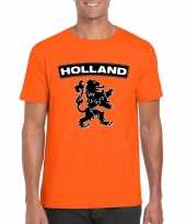 Oranje holland shirt zwarte leeuw heren