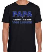 Papa the legend cadeau t-shirt zwart heren 10197446