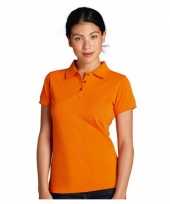 Poloshirts dames oranje