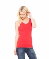Rood dames shirt zonder mouwen